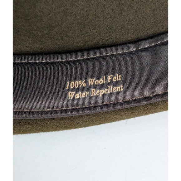 NEW Borges & Scott Doyle Teardrop Fedora Hat Brown 100% Wool Felt Size 56cm NWT - Picture 9 of 10